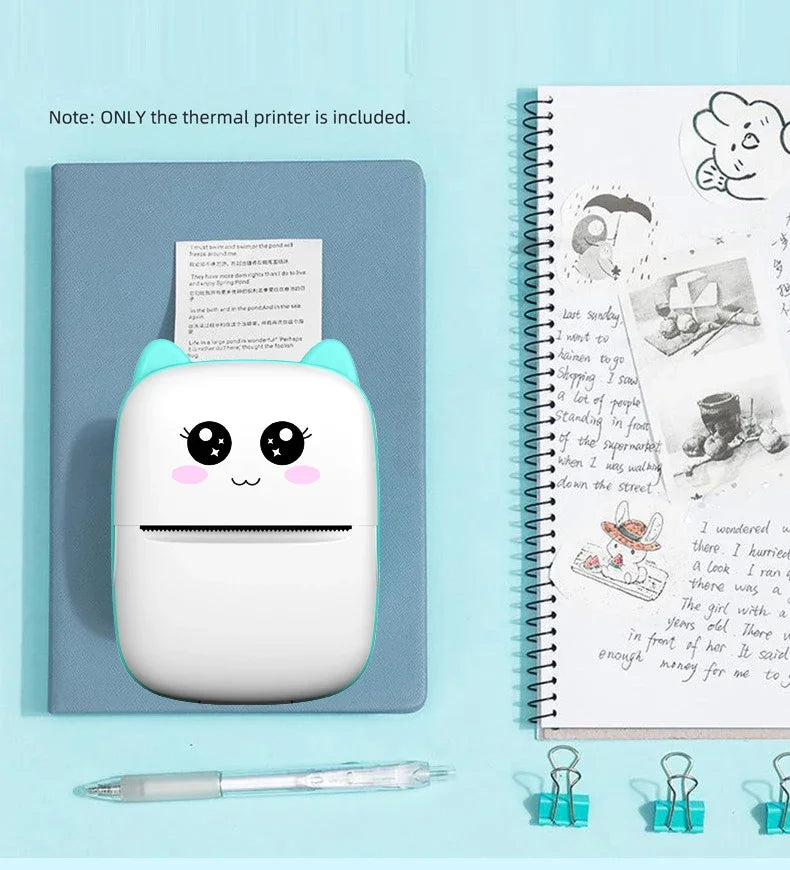 Portable 58mm Bluetooth Thermal Printer for Photo & Label (Android/iOS)