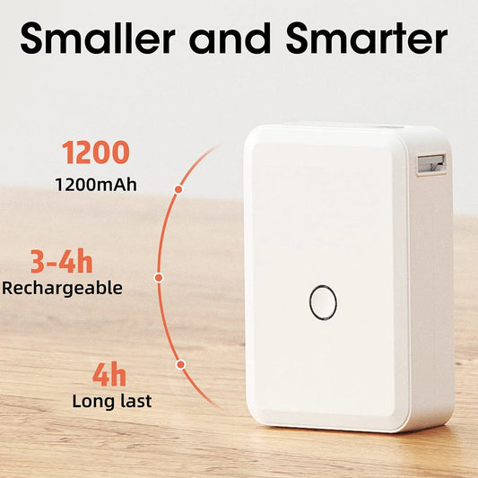 Niimbot D110 Mini Portable Thermal Label Printer - Inkless, Self-Adhesive