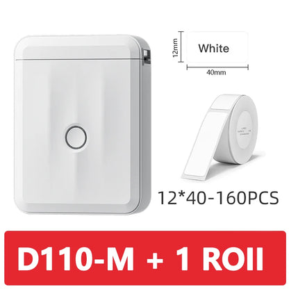 Niimbot D110 Mini Portable Thermal Label Printer - Inkless, Self-Adhesive