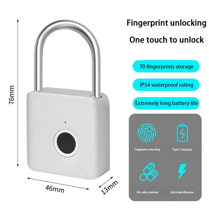 Xiaomi Smart Fingerprint Padlock – Waterproof, Rust-Proof, Anti-Theft
