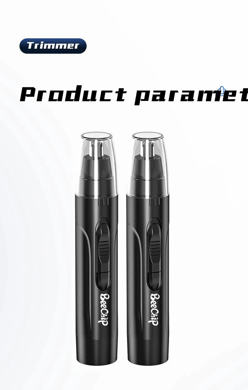 Black Electric Nose & Ear Hair Trimmer