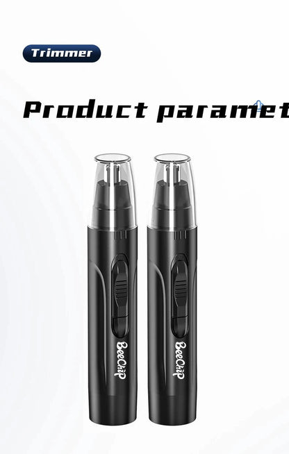 Black Electric Nose & Ear Hair Trimmer