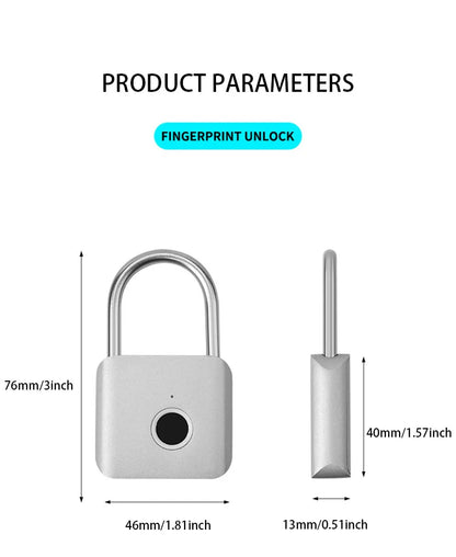 Xiaomi Smart Fingerprint Padlock – Waterproof, Rust-Proof, Anti-Theft