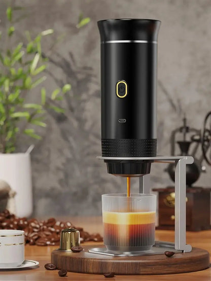 Portable Electric Espresso Coffee Maker – 3-in-1 for Car, Home & Travel
