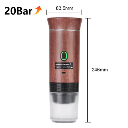 Portable Electric Espresso Coffee Maker – 3-in-1 for Car, Home & Travel