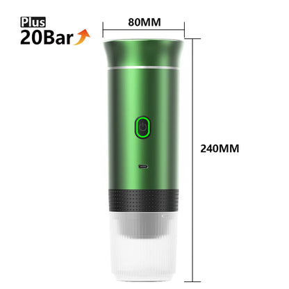 Portable Electric Espresso Coffee Maker – 3-in-1 for Car, Home & Travel