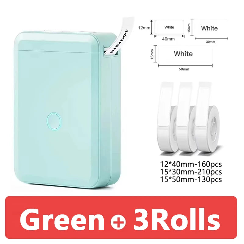 Niimbot D110 Mini Portable Thermal Label Printer - Inkless, Self-Adhesive