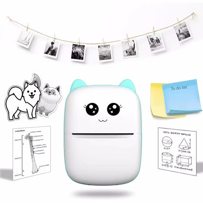 Portable 58mm Bluetooth Thermal Printer for Photo & Label (Android/iOS)